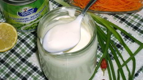 майонез из горошка