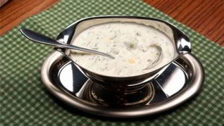 Холодный соус с горчицей и хреном