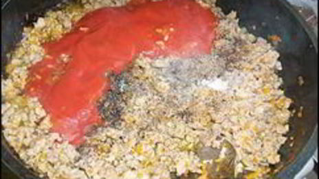 мясная заправка для запеканки