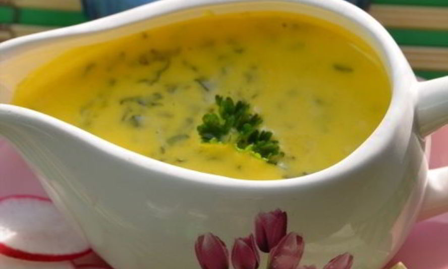 Рецепт салатной заправки с листьями редиса