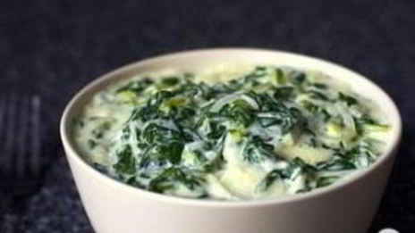 сливочный соус с луком и мангольдом