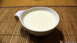 Сливочный соус с моцареллой в микроволновке