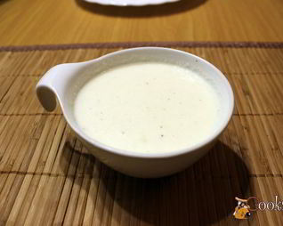 Сливочный соус с моцареллой в микроволновке