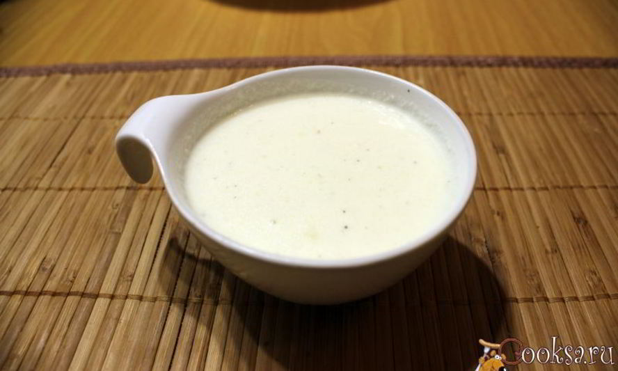 Рецепт сливочного соуса с моцареллой в микроволновке