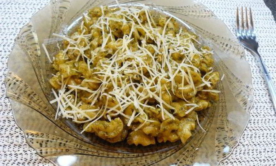Рецепт макарон с соусом песто