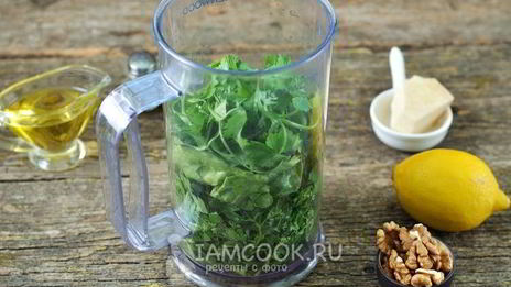 соус песто из первой зелени