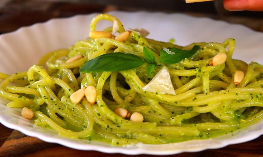 Рецепт спагетти с соусом песто
