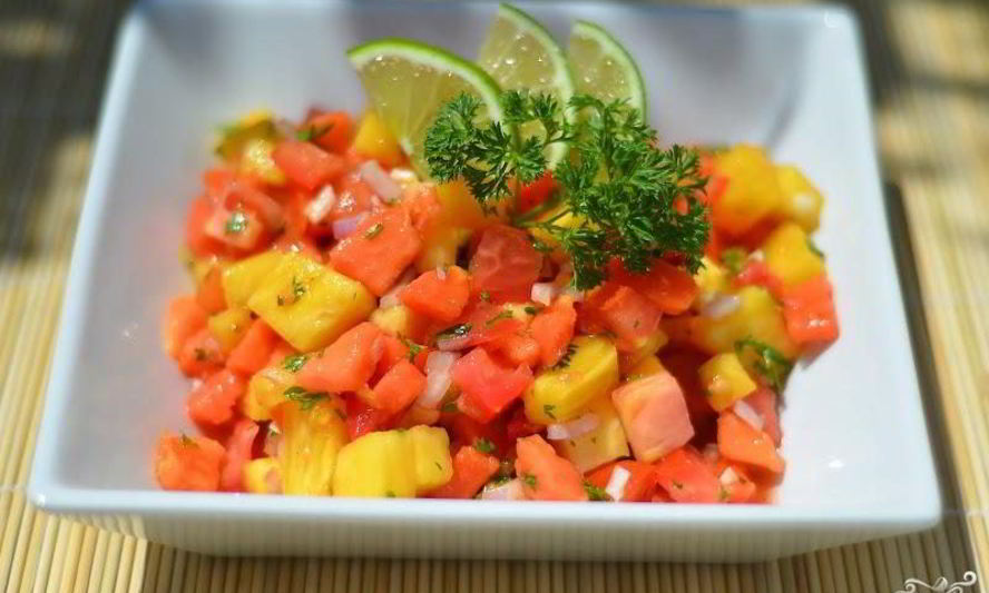 Рецепт сальсы из ананаса и папайи