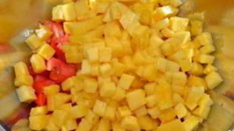 сальса из ананаса и папайи