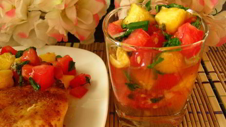 сальса с персиками