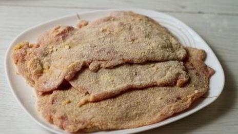 шницель из свиной вырезки с соусом тартар