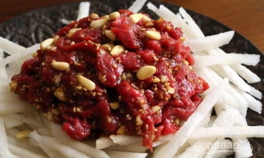 Рецепт тартара из говядины по-корейски