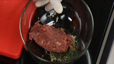 тартар из лосося и говядины