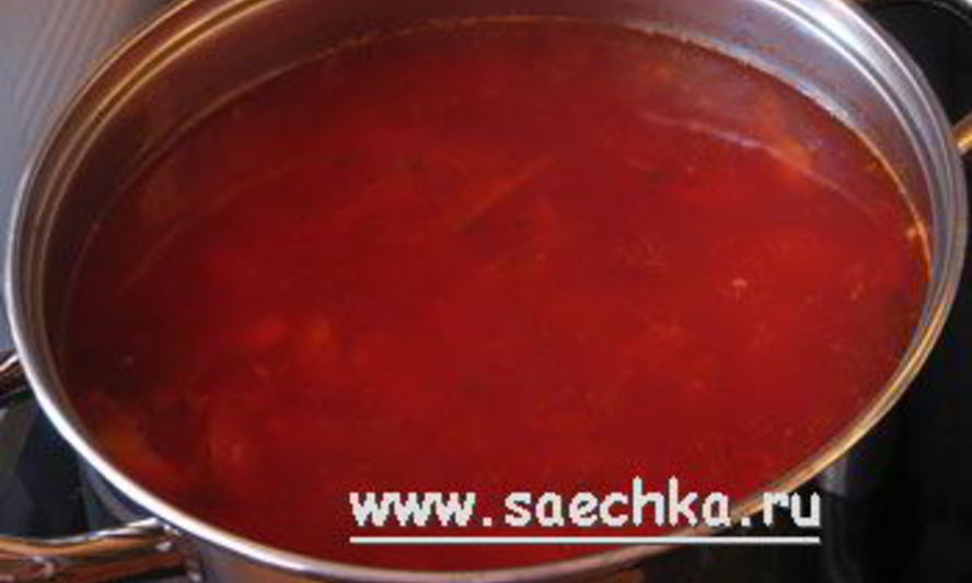 Рецепт борща флотского