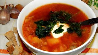 Борщ классический с курицей