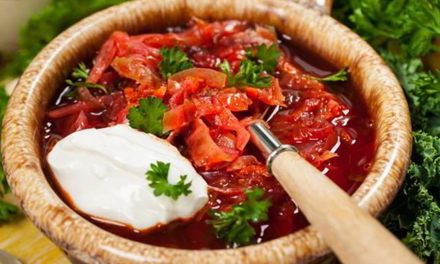 Рецепт борща с грецкими орехами