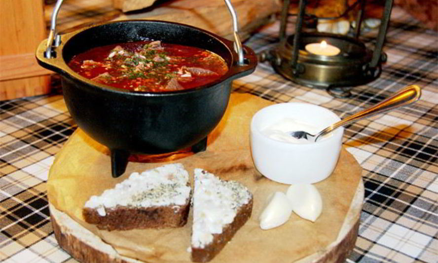 Рецепт борща с мясом лося