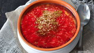 Борщ с мясом