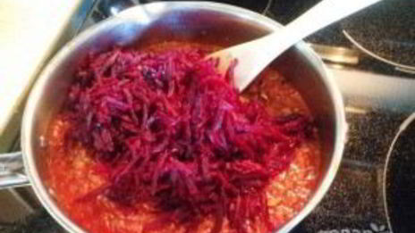 борщ с мясом