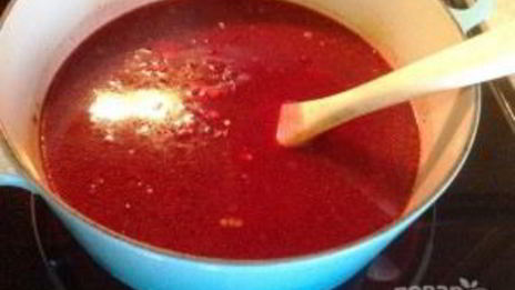 борщ с мясом