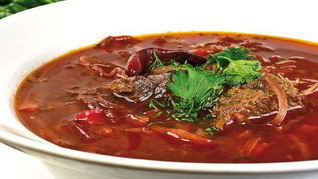 Борщ с помидорами