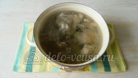 борщ с ребрышками