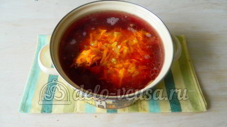 борщ с ребрышками