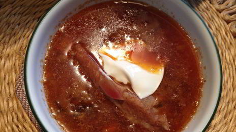 борщ с салом по-мужски