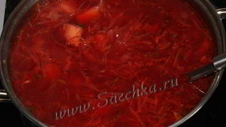 Борщ со свеклой