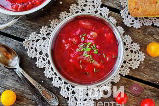 Борщ со свининой