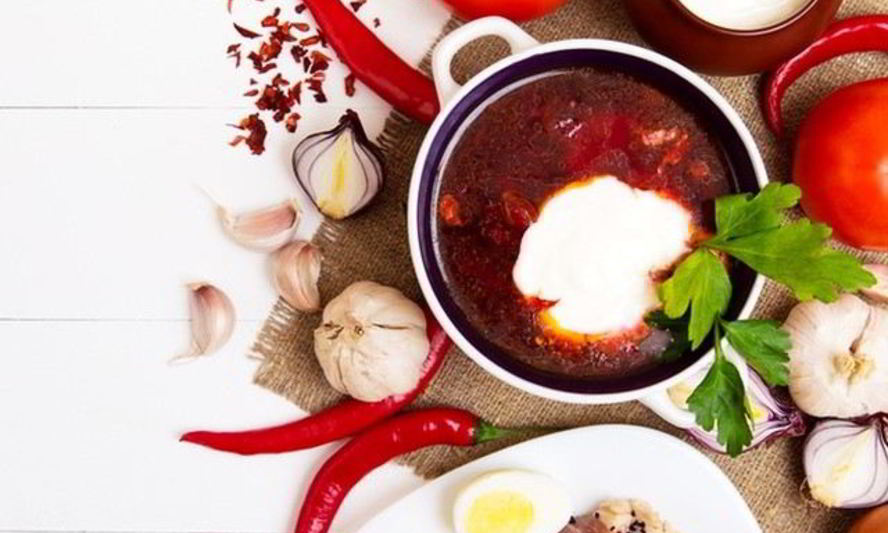 Рецепт холодного борща с копченой треской