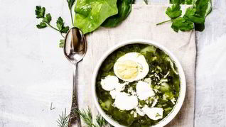 Холодный щавелевый борщ