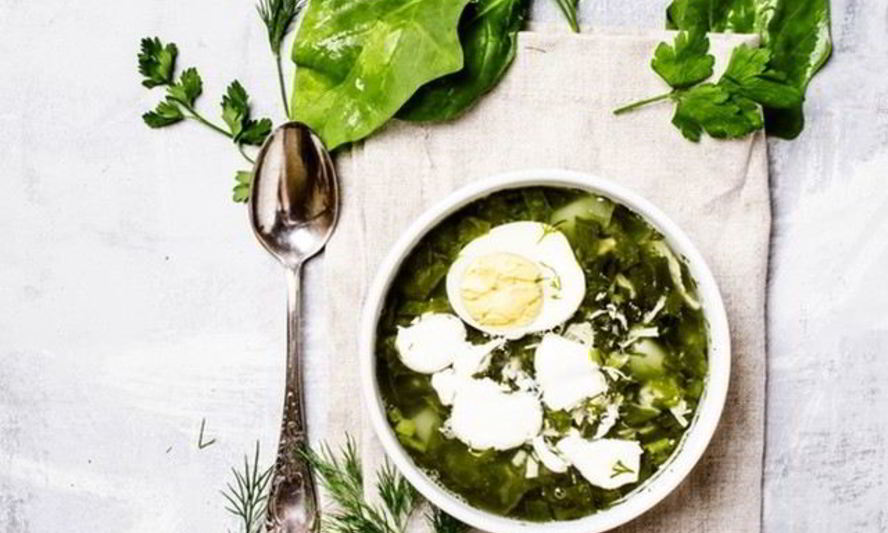 Рецепт холодного щавелевого борща