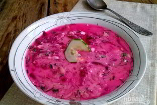 Литовский холодный борщ