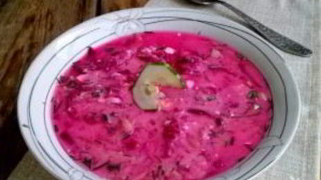литовский холодный борщ