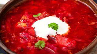 Украинский холодный борщ