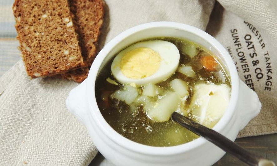 Рецепт зеленого борща из щавеля