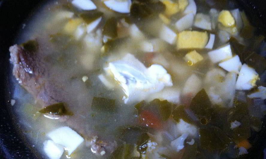 Рецепт зеленого борща со щавелем