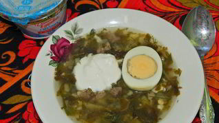 Зеленый борщ