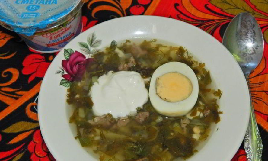 Рецепт зеленого борща