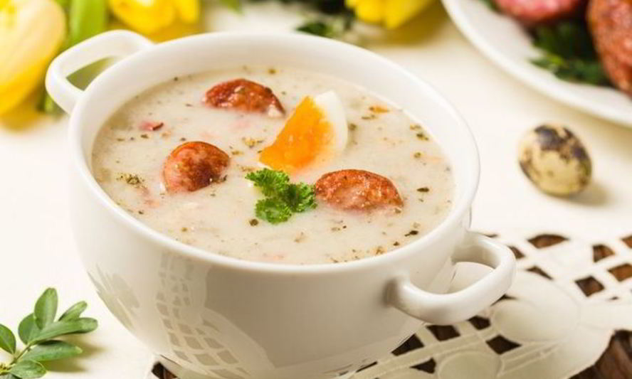 Рецепт журька — белого борща