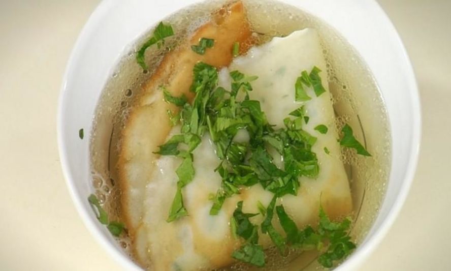 Рецепт блинчиков в бульоне