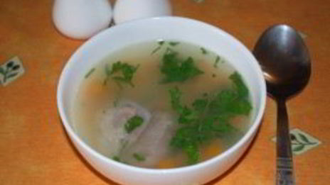 бульон из домашней курицы