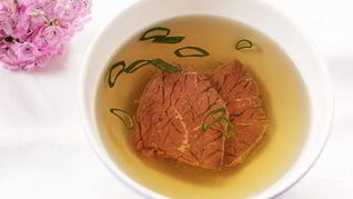 Бульон из говяжьего языка