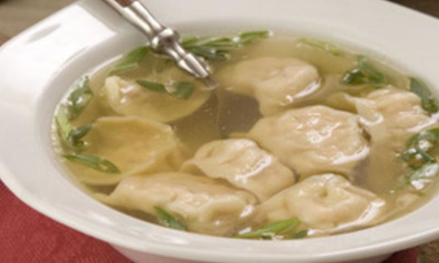Рецепт бульона рыбного с пельменями