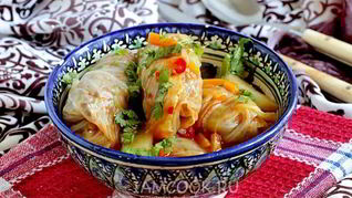 Голубцы с гречкой в бульоне