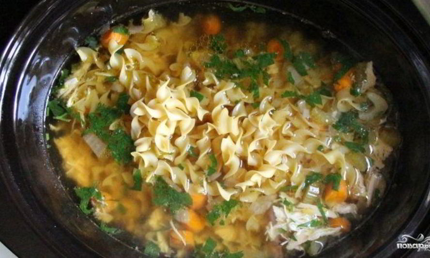 Рецепт куриного бульона с вермишелью