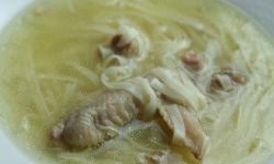 Рецепт лапши на курином бульоне