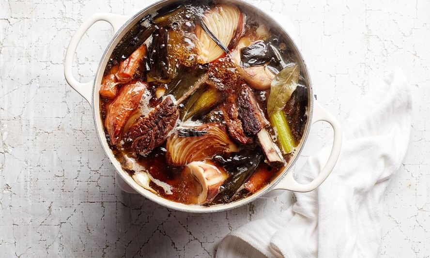 Рецепт овощного бульона на костях