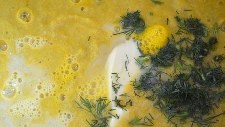 овощной крем-суп на курином бульоне